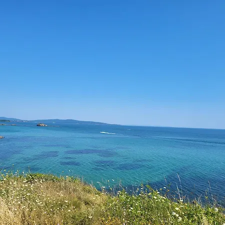 Sea Wolf луксозен с панорамна гледка към морето климатик с нова напълно оборудвана кухня отделна баня с тоалетна гледка към басейна на 30 м от плажа паркинг към хотела навсякъде близо Apartament *